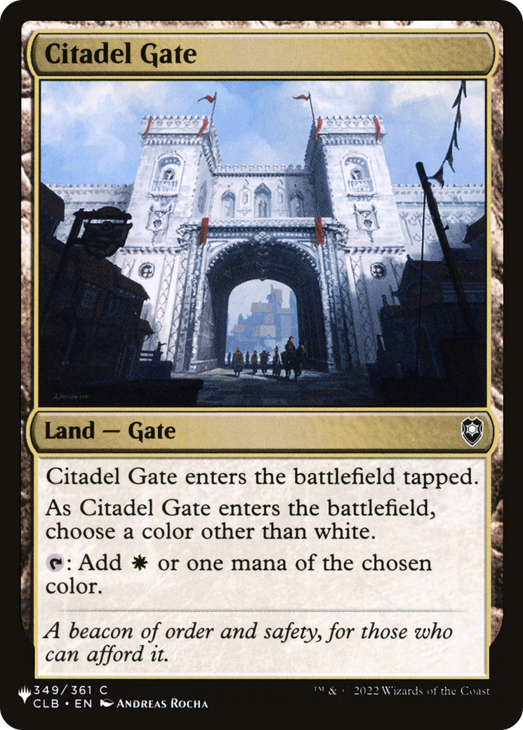 Citadel Gate [The List] | Card Citadel