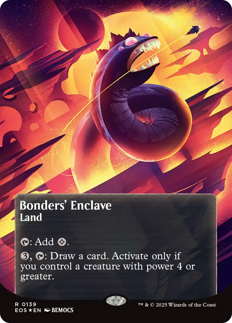 Bonders' Enclave (0136) (Borderless) (Galaxy Foil) [Edge of Eternities: Stellar Sights] | Card Citadel