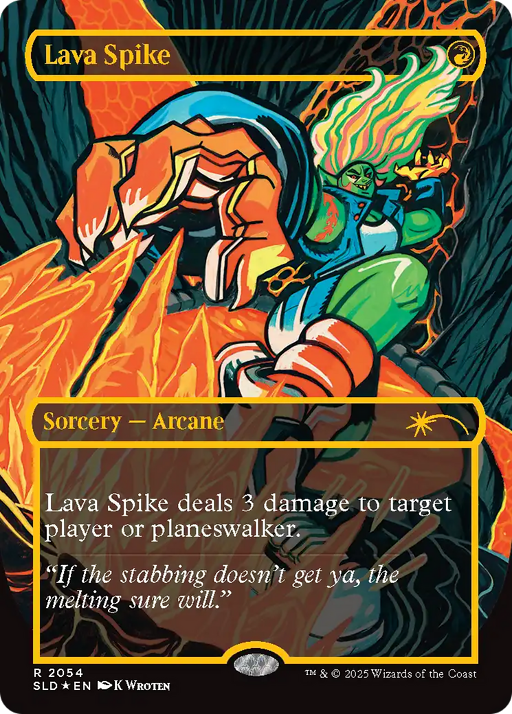 Lava Spike (2054) (Raised Foil) [Secret Lair Drop Series] | Card Citadel