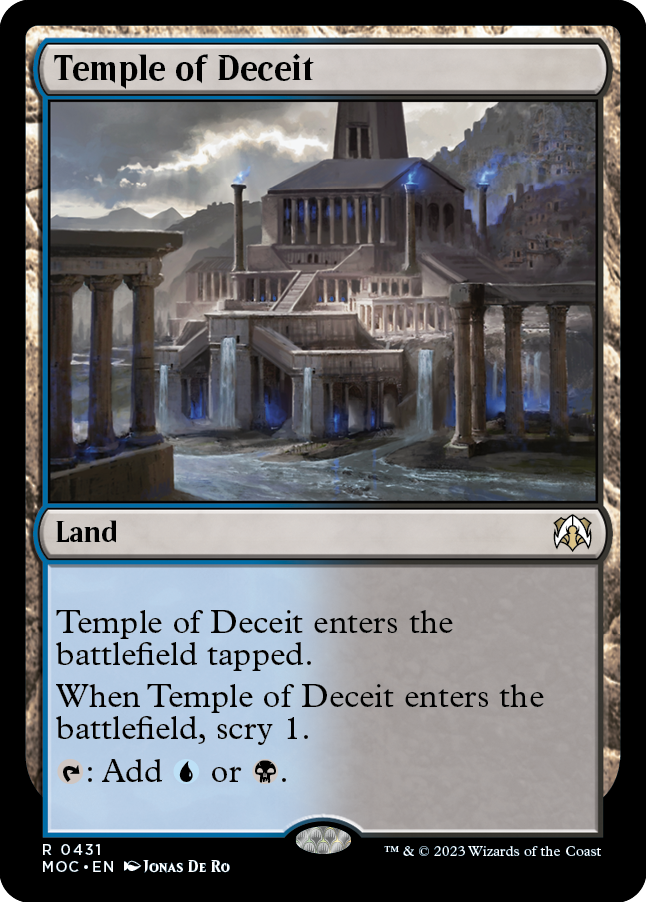 Temple of Deceit [March of the Machine Commander] | Card Citadel