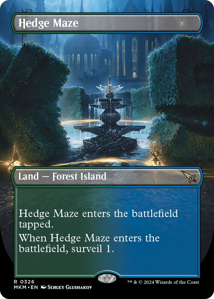 Hedge Maze (Borderless) [Murders at Karlov Manor] | Card Citadel