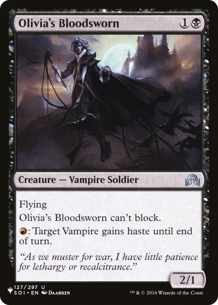 Olivia's Bloodsworn [The List Reprints] | Card Citadel