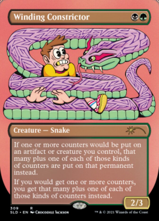 Winding Constrictor (Borderless) [Secret Lair Drop Series] | Card Citadel