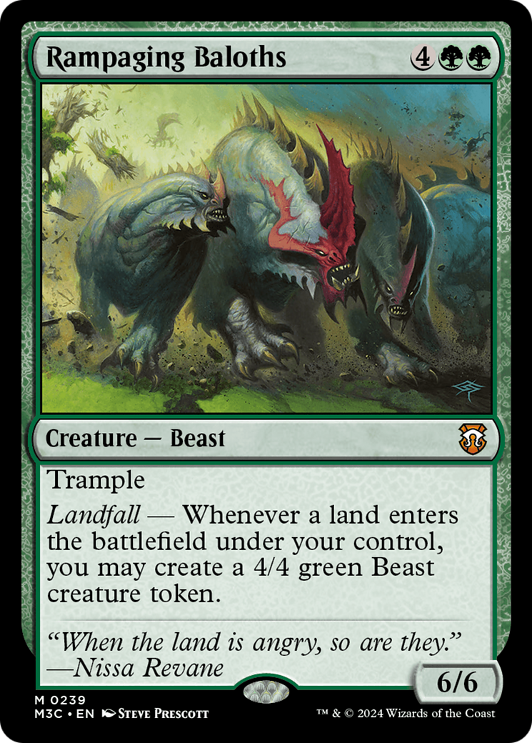 Rampaging Baloths (Ripple Foil) [Modern Horizons 3 Commander] | Card Citadel