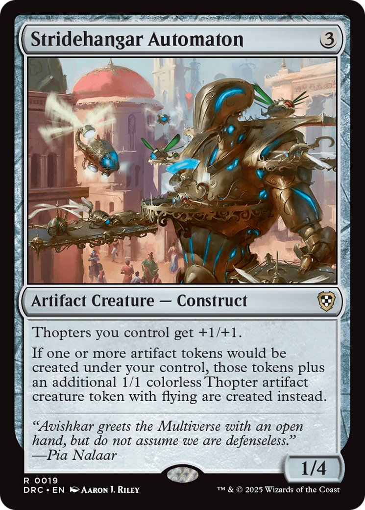 Stridehangar Automaton [Aetherdrift Commander] | Card Citadel