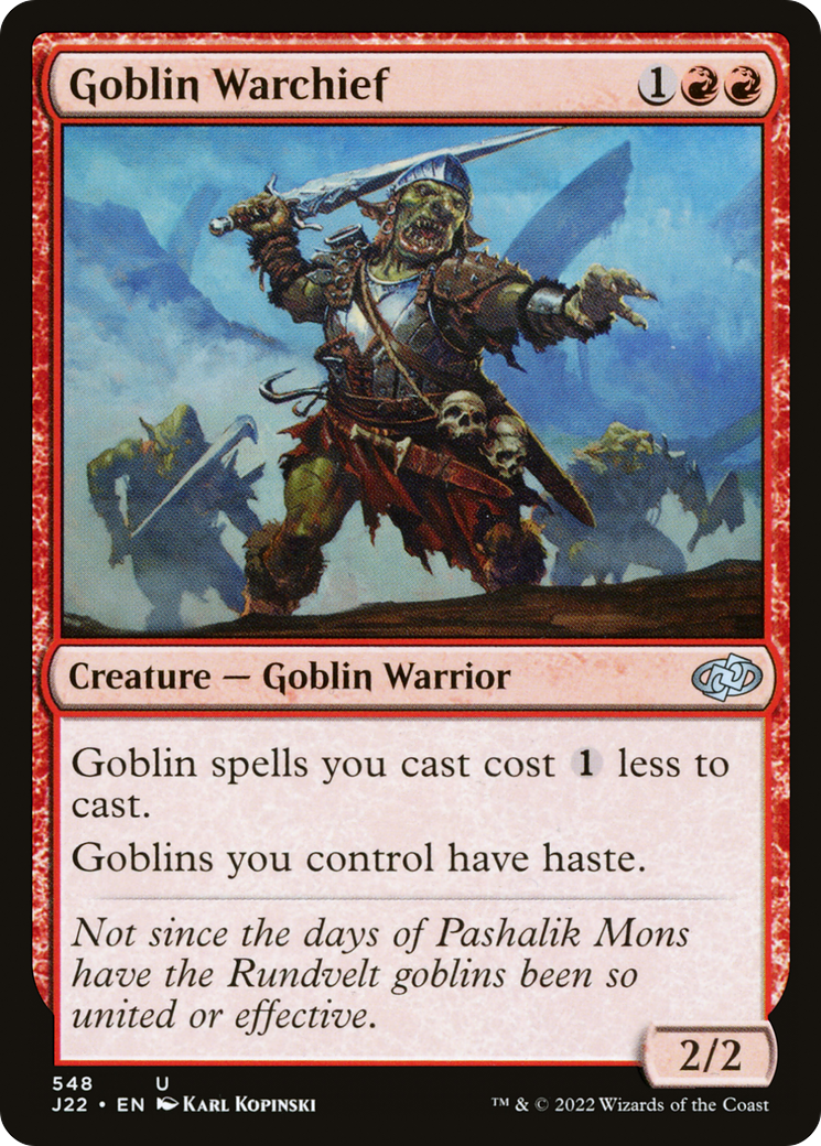Goblin Warchief [Jumpstart 2022] | Card Citadel
