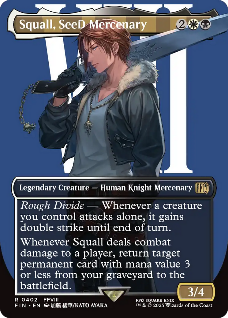 Squall, SeeD Mercenary (Borderless) [FINAL FANTASY] | Card Citadel
