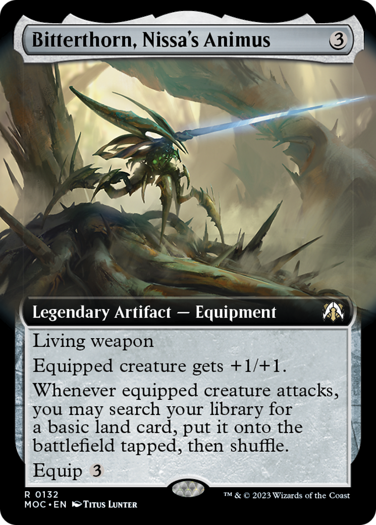 Bitterthorn, Nissa's Animus (Extended Art) [March of the Machine Commander] | Card Citadel