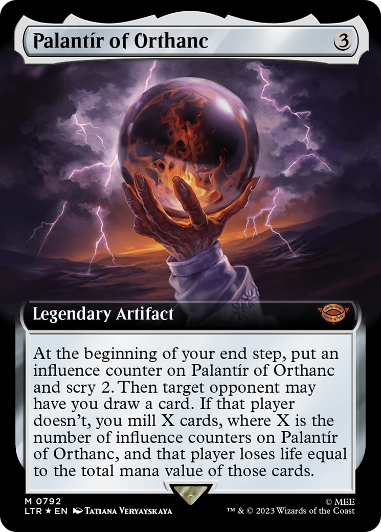 Palantir of Orthanc (Extended Art) (Surge Foil) [The Lord of the Rings: Tales of Middle-Earth] | Card Citadel