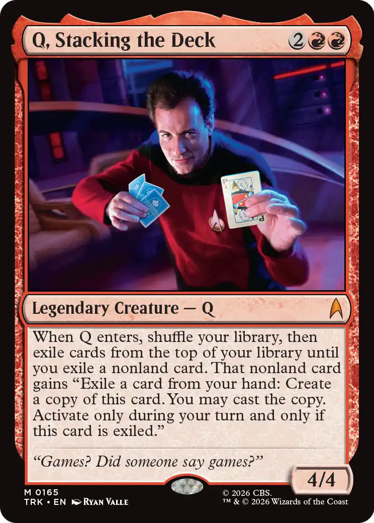 Q, Stacking the Deck [Star Trek] | Card Citadel
