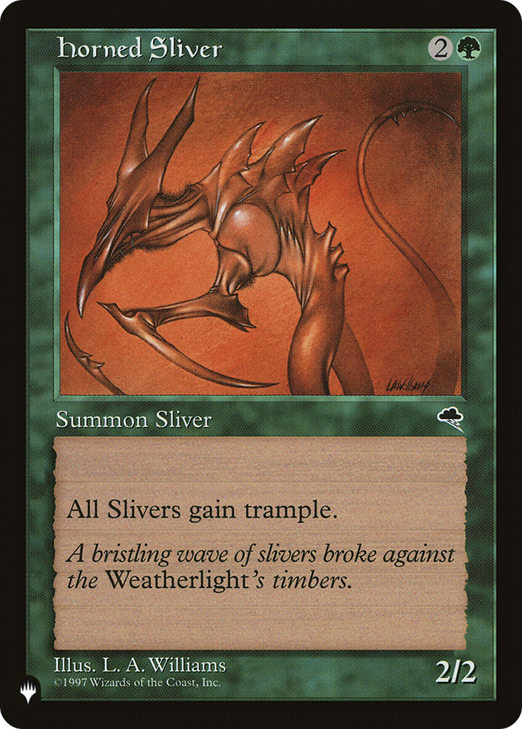 Horned Sliver [The List Reprints] | Card Citadel