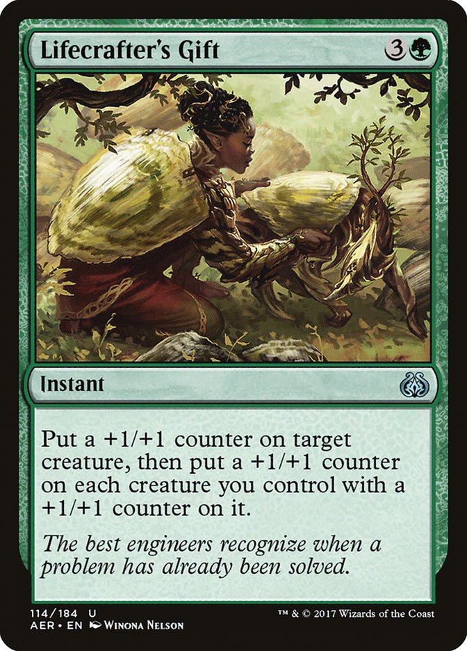 Lifecrafter's Gift [Aether Revolt] | Card Citadel