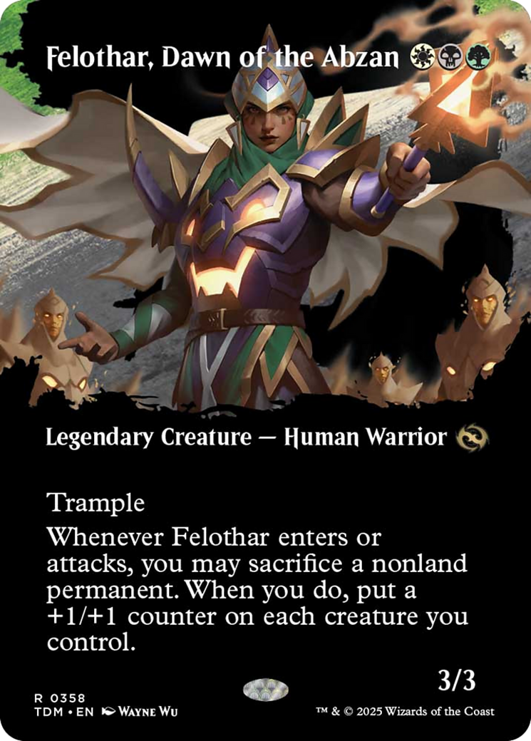 Felothar, Dawn of the Abzan (Borderless) [Tarkir: Dragonstorm] | Card Citadel