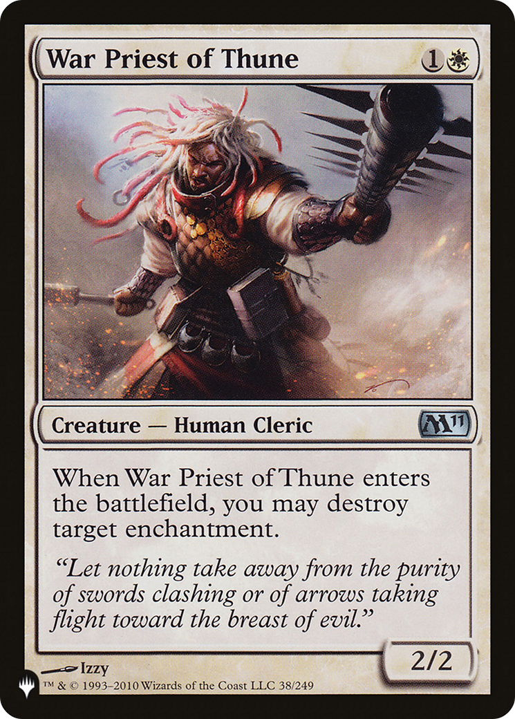 War Priest of Thune [The List Reprints] | Card Citadel