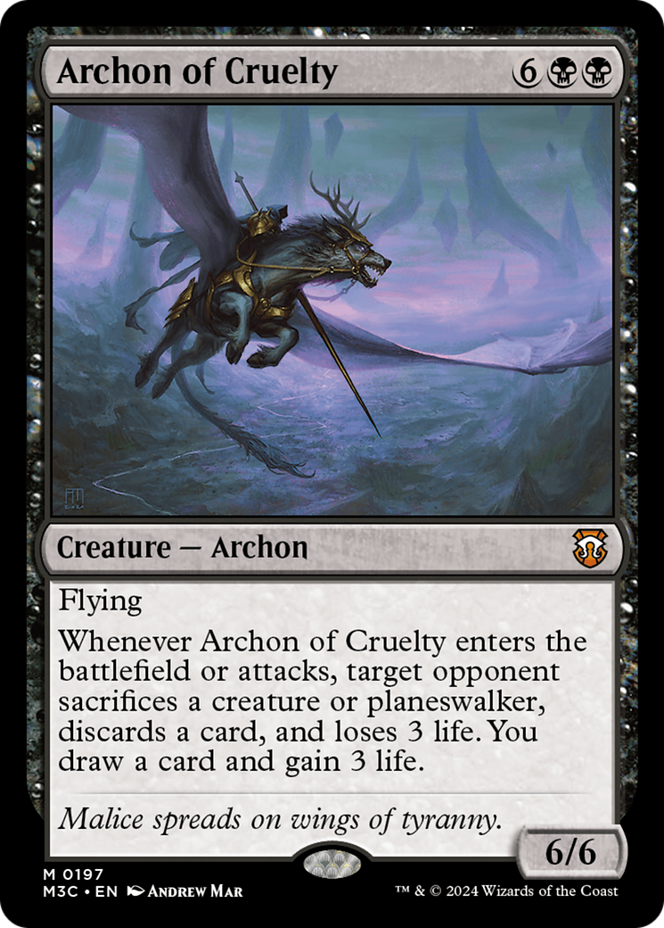 Archon of Cruelty [Modern Horizons 3 Commander] | Card Citadel