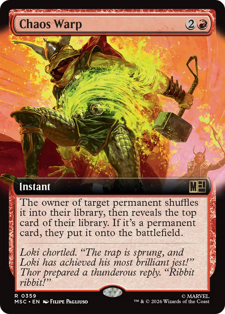 Chaos Warp (Extended Art) [Marvel Super Heroes Commander] | Card Citadel