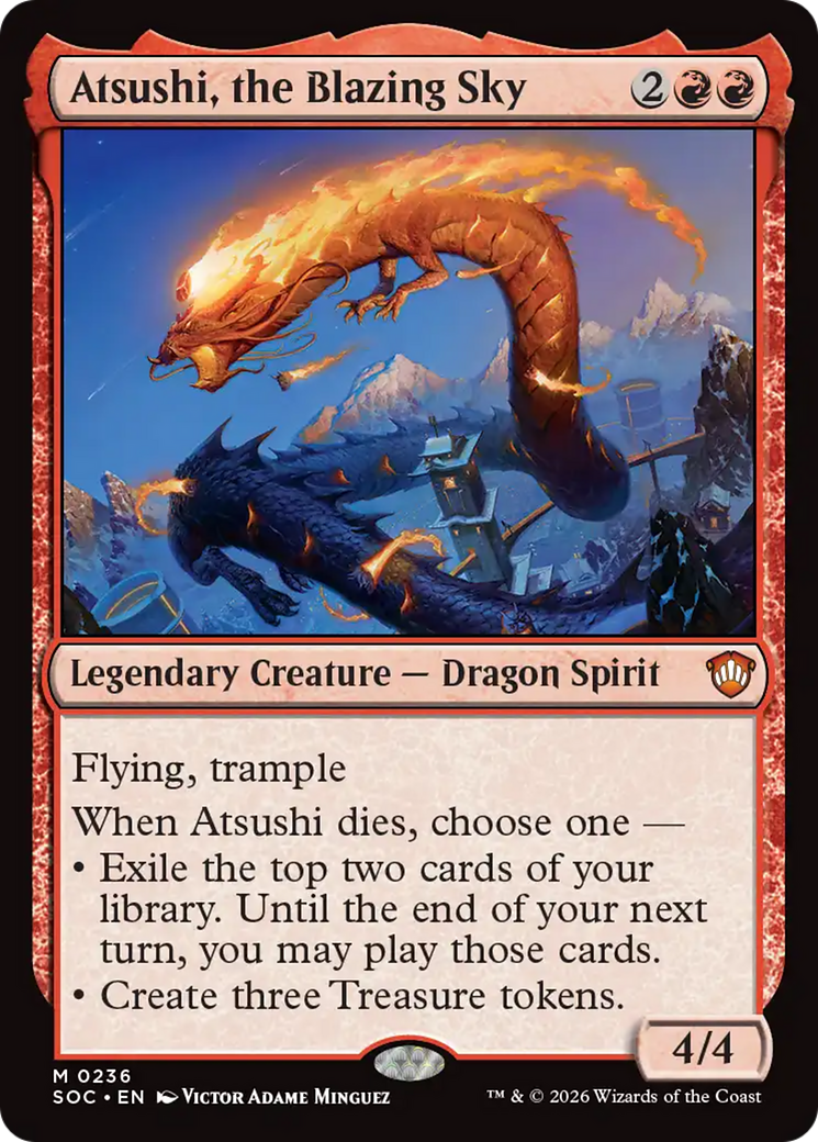 Atsushi, the Blazing Sky [Secrets of Strixhaven Commander] | Card Citadel