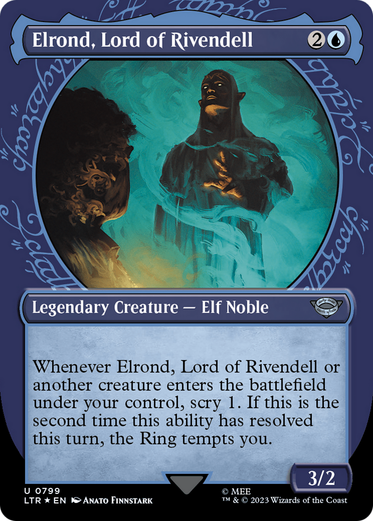 Elrond, Lord of Rivendell (Showcase) (Surge Foil) [The Lord of the Rings: Tales of Middle-Earth] | Card Citadel