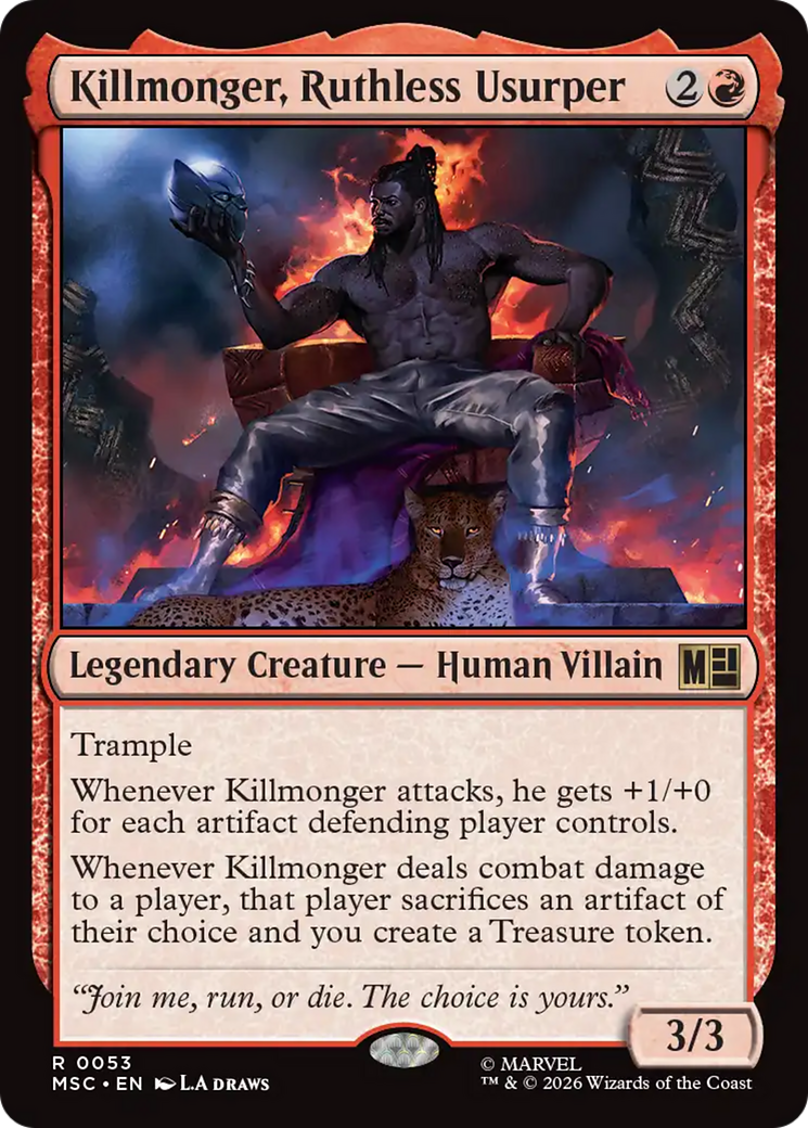 Killmonger, Ruthless Usurper (Surge Foil) [Marvel Super Heroes Commander] | Card Citadel