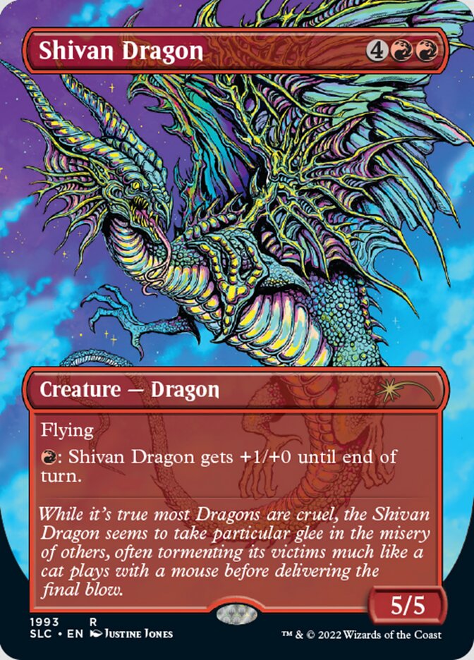 Shivan Dragon (Borderless) [Secret Lair Countdown Kit] | Card Citadel