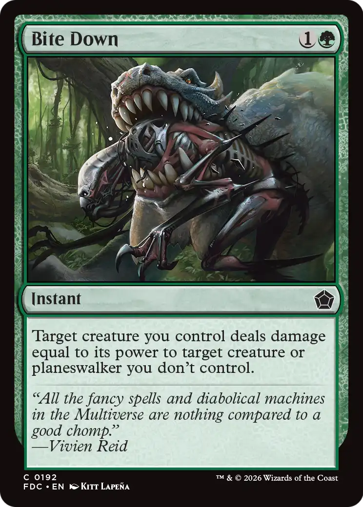 Bite Down [Foundations Commander] | Card Citadel