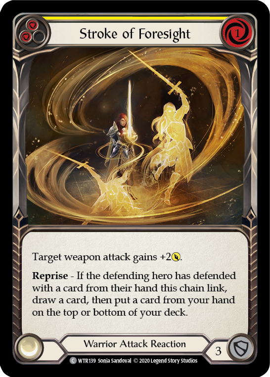 Stroke of Foresight (Yellow) [U-WTR139] (Welcome to Rathe Unlimited)  Unlimited Normal | Card Citadel