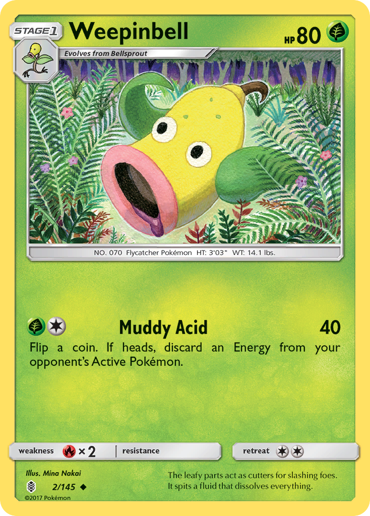 Weepinbell (2/145) [Sun & Moon: Guardians Rising] | Card Citadel