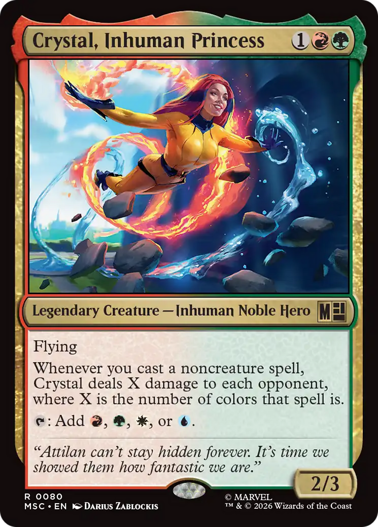 Crystal, Inhuman Princess (Surge Foil) [Marvel Super Heroes Commander] | Card Citadel