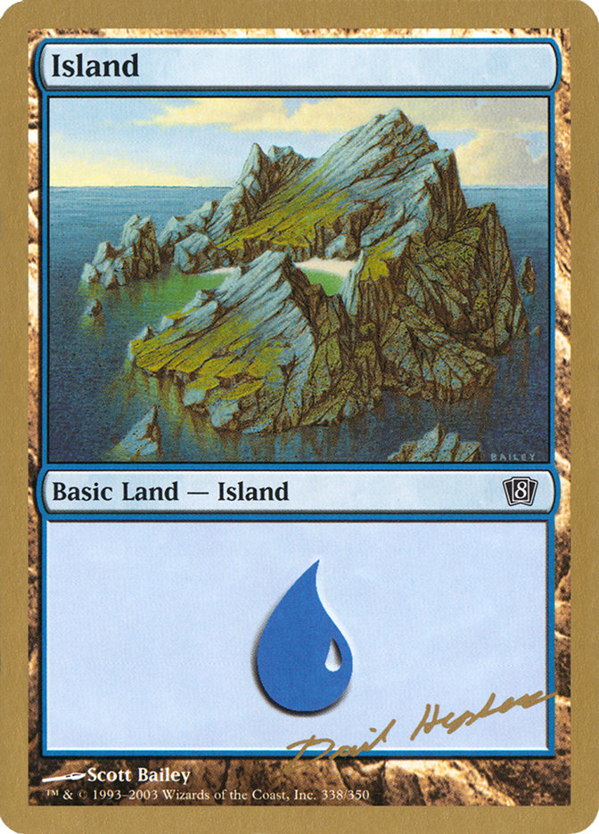 Island (dh338) (Dave Humpherys) [World Championship Decks 2003] | Card Citadel