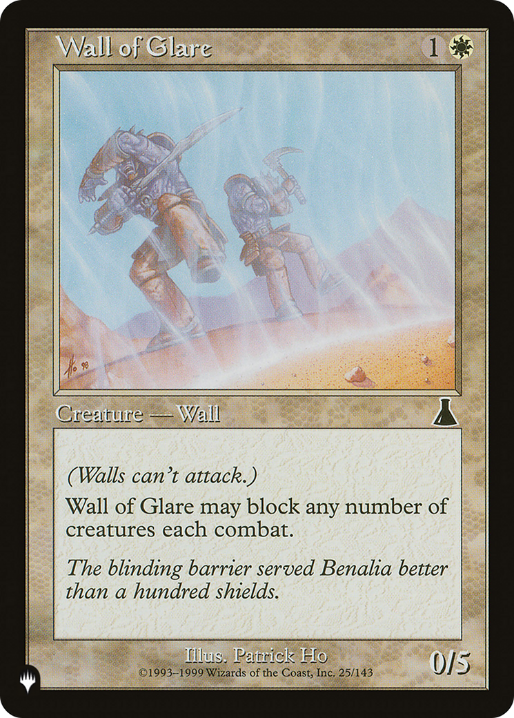 Wall of Glare [The List Reprints] | Card Citadel