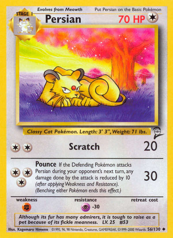 Persian (56/130) [Base Set 2] | Card Citadel