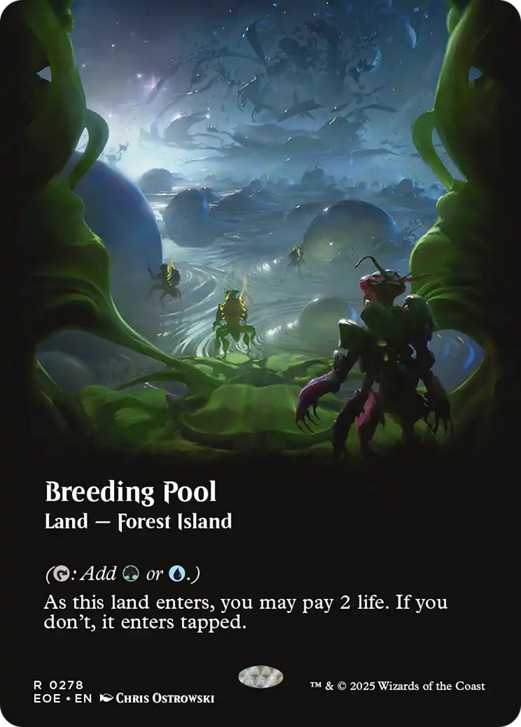 Breeding Pool (Borderless) [Edge of Eternities] | Card Citadel