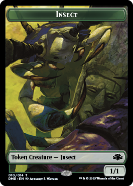 Insect Token [Dominaria Remastered Tokens] | Card Citadel