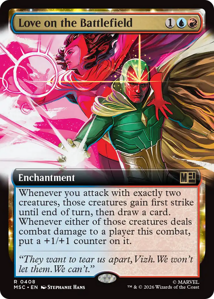 Love on the Battlefield (Extended Art) [Marvel Super Heroes Commander] | Card Citadel
