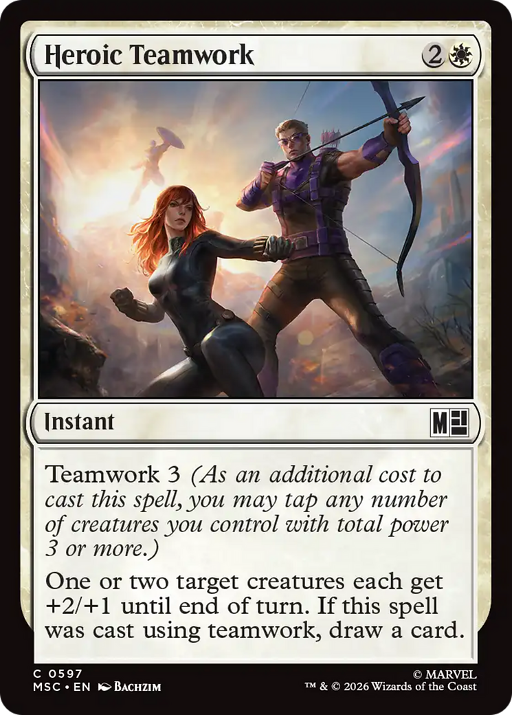Heroic Teamwork [Marvel Super Heroes Commander] | Card Citadel