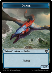 Boar // Drake Double-Sided Token [Outlaws of Thunder Junction Commander Tokens] | Card Citadel