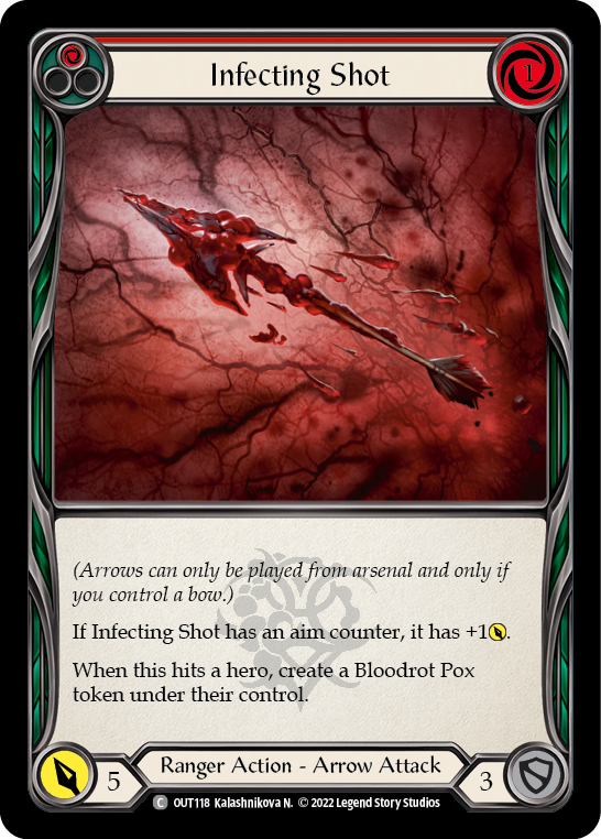 Infecting Shot (Red) [OUT118] (Outsiders) | Card Citadel