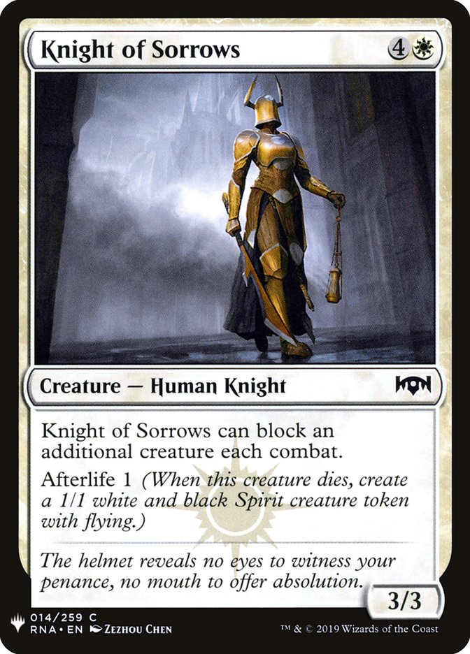 Knight of Sorrows [Mystery Booster] | Card Citadel