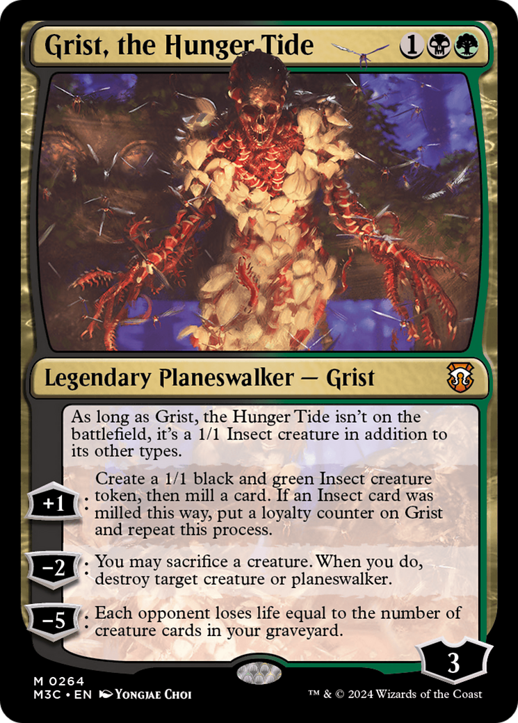 Grist, the Hunger Tide (Ripple Foil) [Modern Horizons 3 Commander] | Card Citadel