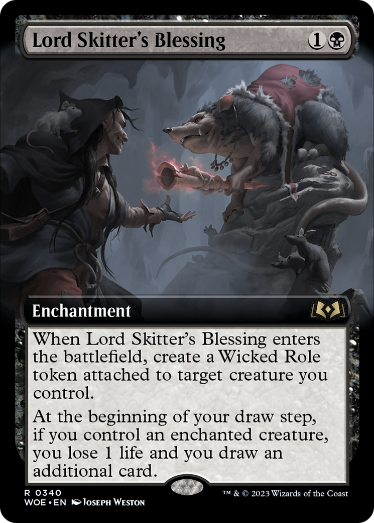 Lord Skitter's Blessing (Extended Art) [Wilds of Eldraine] | Card Citadel