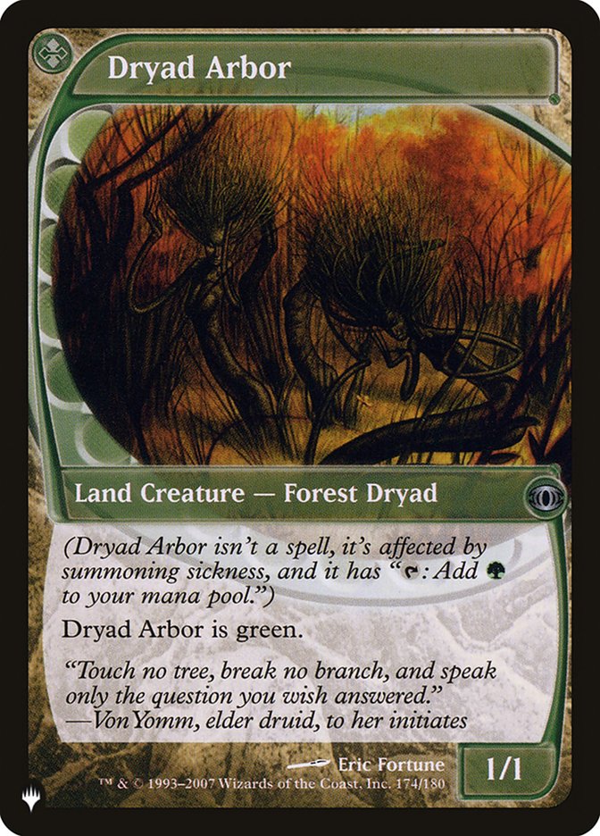 Dryad Arbor [The List] | Card Citadel
