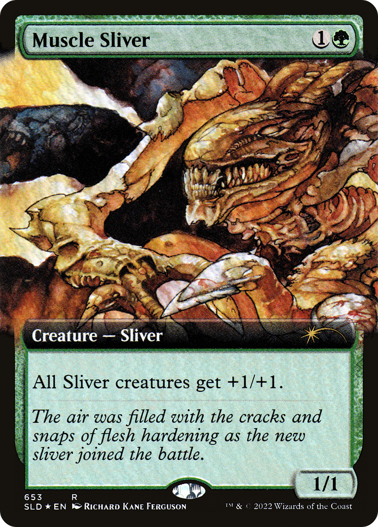 Muscle Sliver (Extended Art) [Secret Lair Drop Promos] | Card Citadel