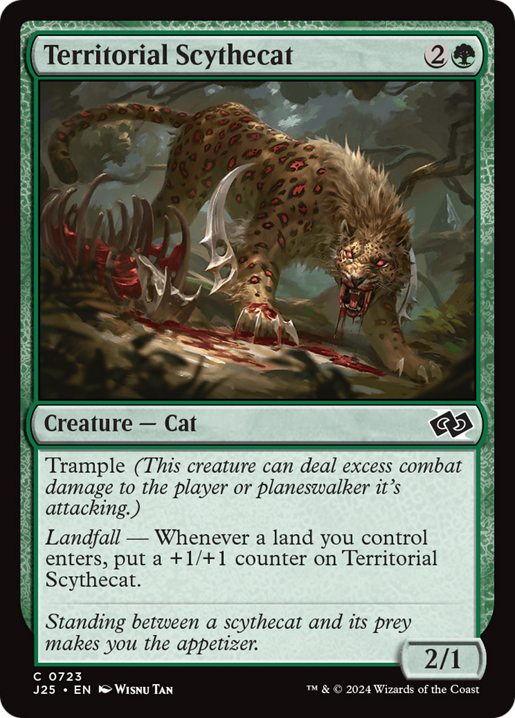 Territorial Scythecat [Foundations Jumpstart] | Card Citadel