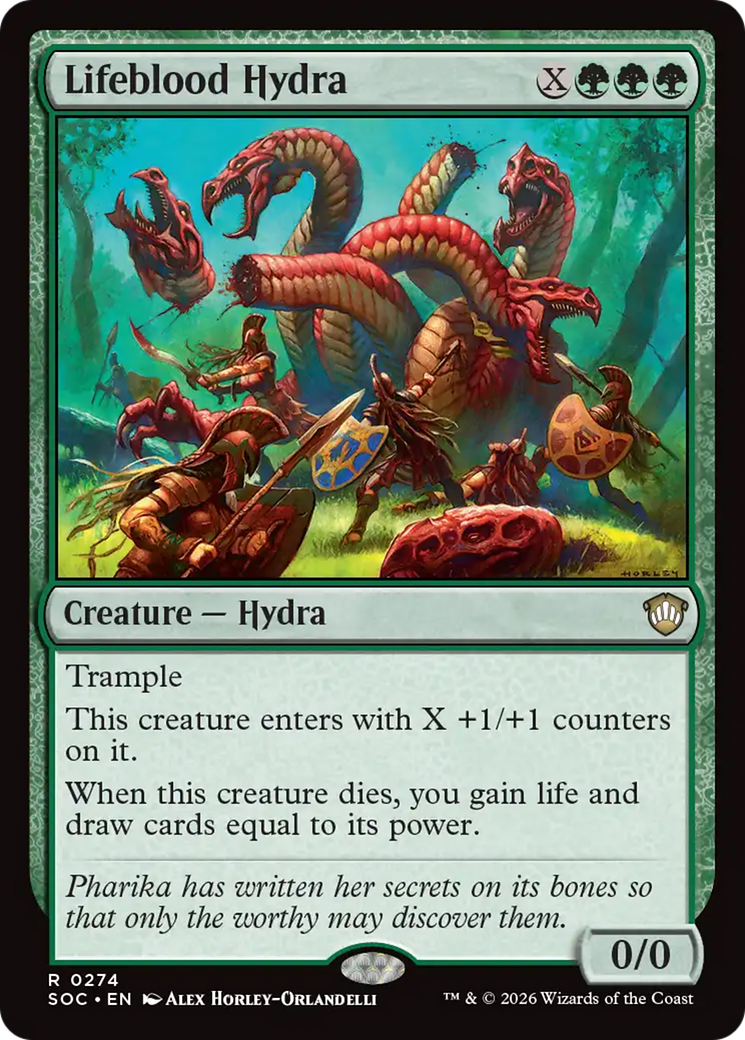 Lifeblood Hydra [Secrets of Strixhaven Commander] | Card Citadel
