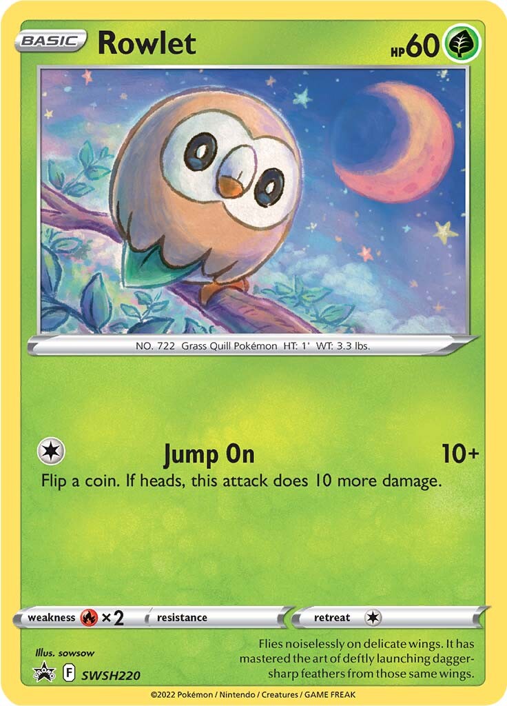 Rowlet (SWSH220) [Sword & Shield: Black Star Promos] | Card Citadel