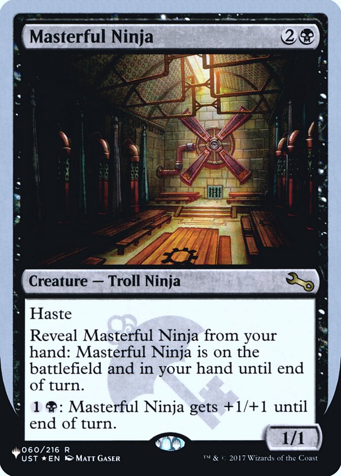 Masterful Ninja (Unfinity Foil Edition) [The List] | Card Citadel