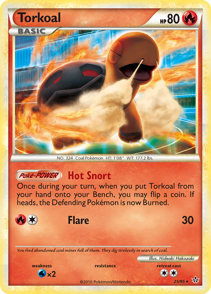 Torkoal (25/95) [HeartGold & SoulSilver: Unleashed] | Card Citadel