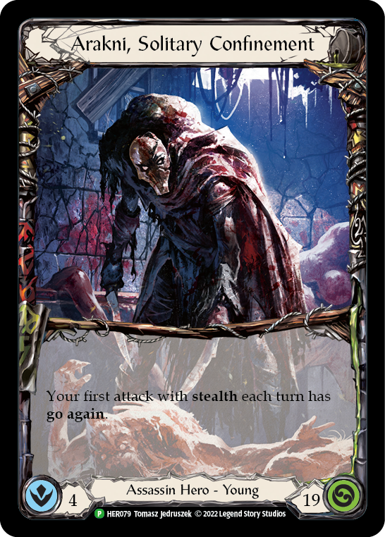 Arakni, Solitary Confinement [HER079] (Promo)  Cold Foil | Card Citadel