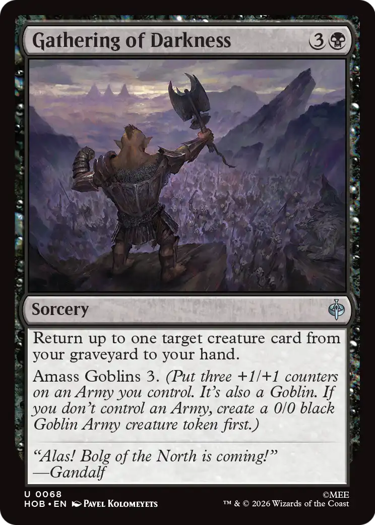 Gathering of Darkness [The Hobbit] | Card Citadel