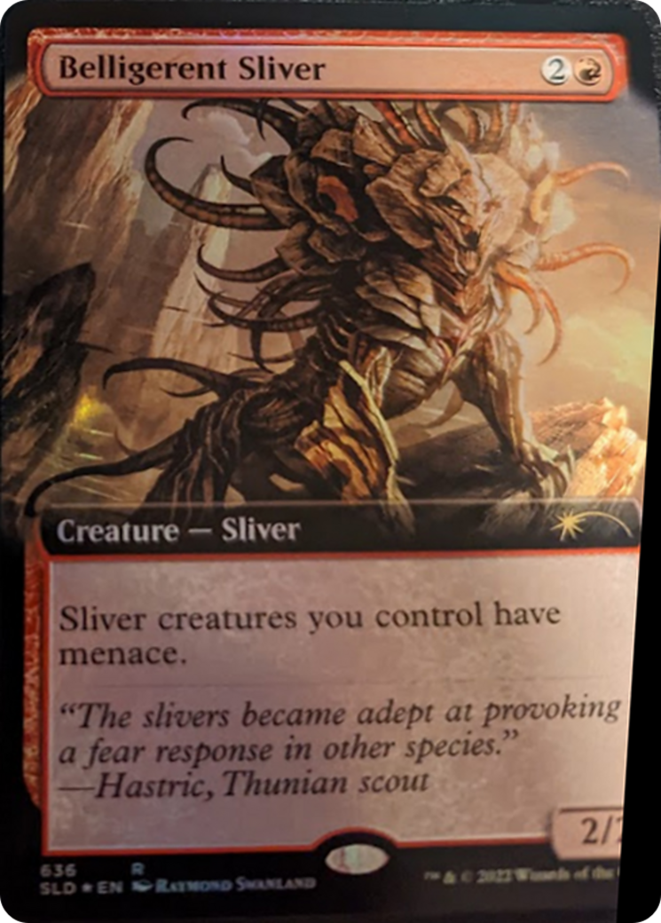 Belligerent Sliver (Extended Art) [Secret Lair Drop Series] | Card Citadel